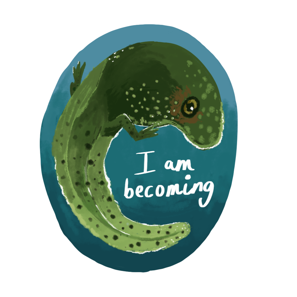 "I am becoming" Sticker