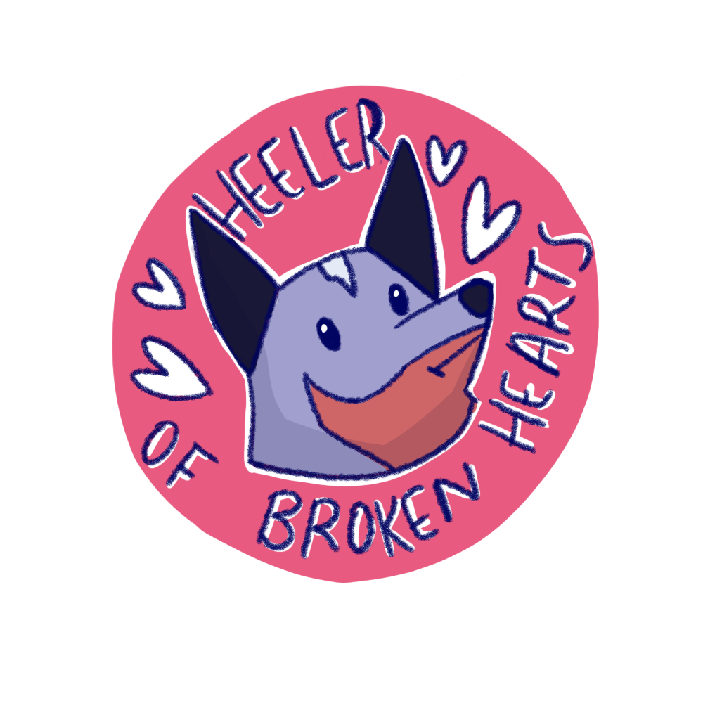 "Heeler of broken hearts" Sticker