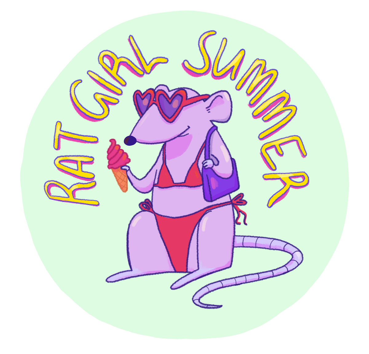 "Rat Girl Summer" Sticker